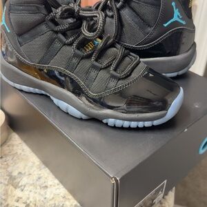 Kids Black and Blue Athletic Shoes